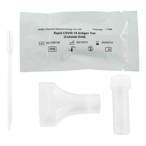 Spucktest Anbio Ag Covid-19 Rapid Test Koll.Gold - 2