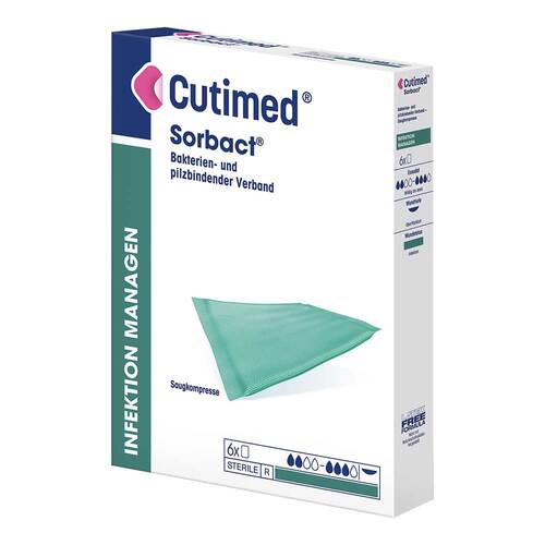 CUTIMED Sorbact Saugkompressen 10x10 cm - 1