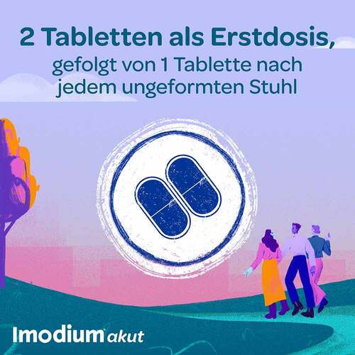 Imodium akut Duo 2 mg / 125 mg Tabletten - 8