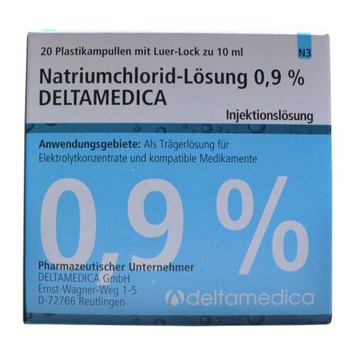 NATRIUMCHLORID-L&ouml;sung 0,9% Deltamedica Luer-Lo Pl. - 1