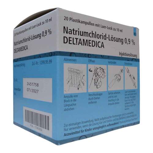 NATRIUMCHLORID-L&ouml;sung 0,9% Deltamedica Luer-Lo Pl. - 5