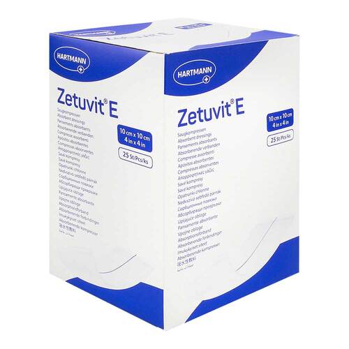 ZETUVIT E Saugkompressen steril 10x10 cm - 1