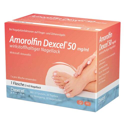 Amorolfin Dexcel 50 mg / ml wirkstoffhalt.Nagellack - 1