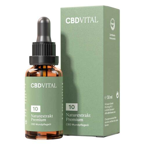 CBD 10% Mundpflege&ouml;l Naturextrakt Premium Tropfen - 1