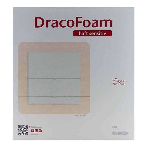DRACOFOAM Haft sensitiv Schaumst.Wund.17x17 cm - 2
