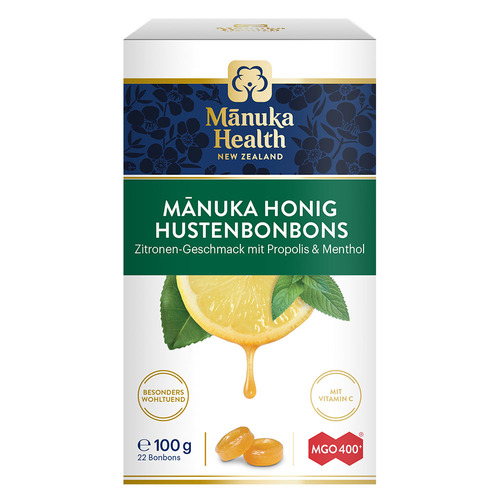 Manuka Health Mgo 400 + Hustenbonbons Zitr.mit Prop.&Men - 1