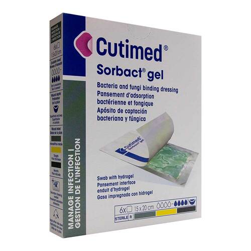 CUTIMED Sorbact Gel Kompressen 15x20 cm - 1