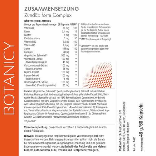Z&uuml;ndex forte Complex mit Optimsm Kapseln - 7