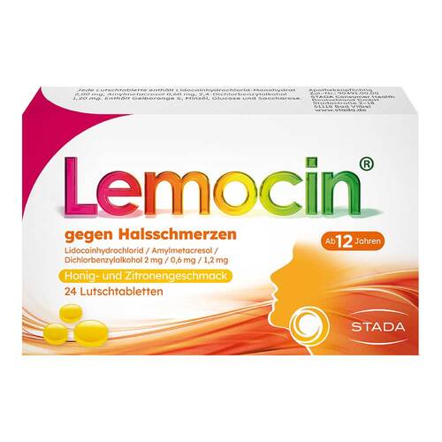 Lemocin gegen Halsschmerzen Honig-u.Zitroneng.Lut. - 1