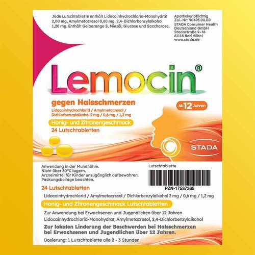 Lemocin gegen Halsschmerzen Honig-u.Zitroneng.Lut. - 3