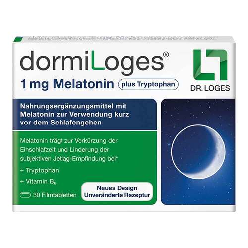 Dormiloges 1 mg Melatonin plus Tryptophan Filmtab. - 1