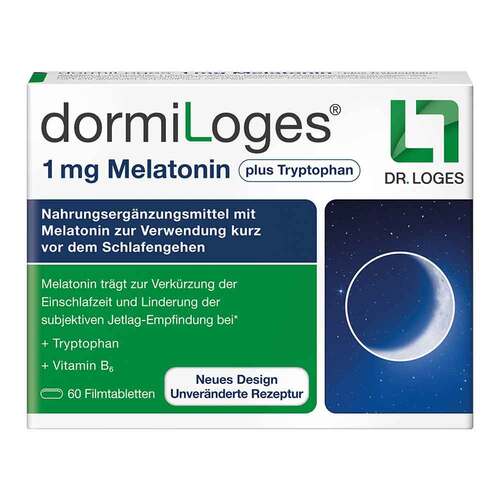 Dormiloges 1 mg Melatonin plus Tryptophan Filmtab. - 1