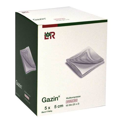 GAZIN Mullkomp.5x5 cm steril 8fach - 1