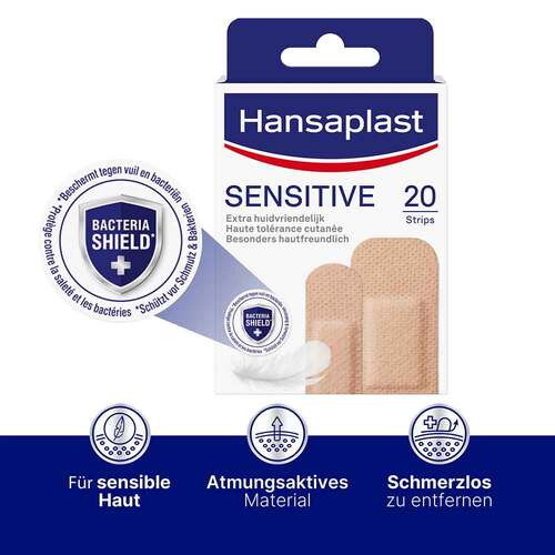 Hansaplast Sensitive Pflasterstrips hautton light - 2