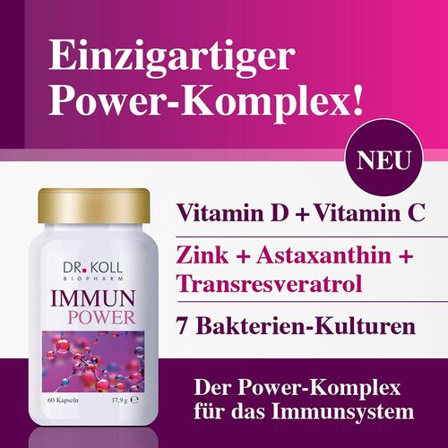 Immun Power Dr.Koll Vitamin C + Vitamin D+Zink Kapseln  - 3