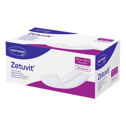 ZETUVIT Saugkompressen unsteril 10x10 cm - 1