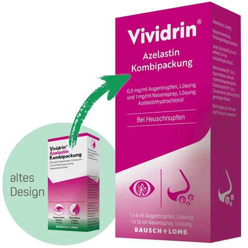Vividrin Azelastin Kombi.0,5 mg / ml Atr + 1 mg/ml Nas - 2