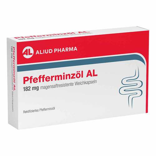 Pfefferminz&ouml;l AL 182 mg magensaftresistent Weichkapseln - 1