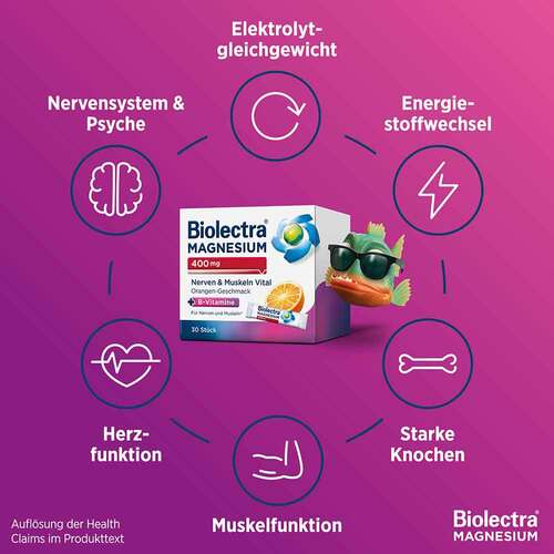 Biolectra Magnesium 400 mg Nerven &amp; Muskeln Vital - 8
