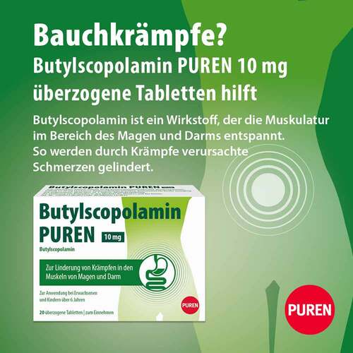 Butylscopolamin Puren 10 mg &uuml;berzogene Tabletten  - 2