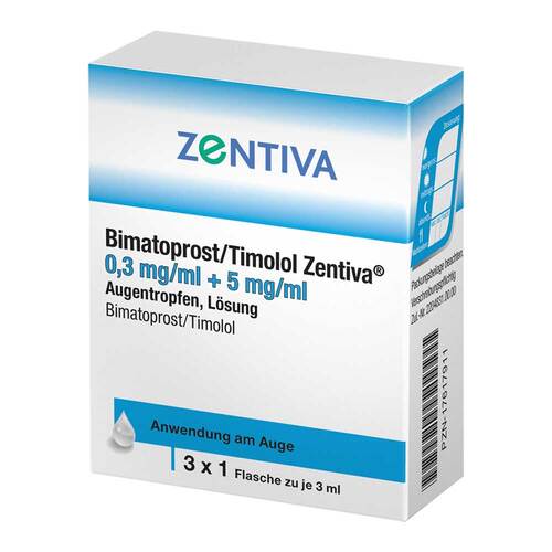 Bimatoprost / Timolol Zentiva 0,3mg/ml +   5mg/ml Atr - 1