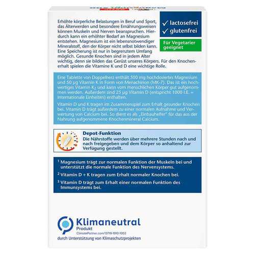 Doppelherz Magnesium 500 + D3+K2 Depot Tabletten - 2