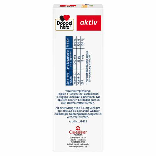 Doppelherz Vitamin C 1000 + D3+Zink Depot Tabletten - 3