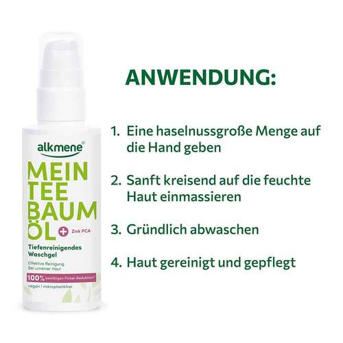 ALKMENE Mein Teebaum&ouml;l tiefenreinigendes Waschgel - 2