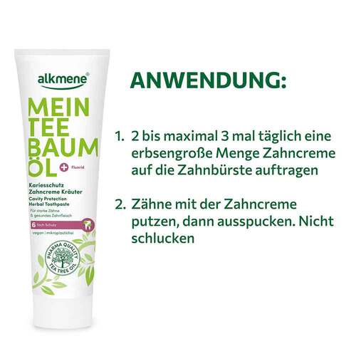 Alkmene Mein Teebaum&ouml;l Kr&auml;uter Zahncreme - 3