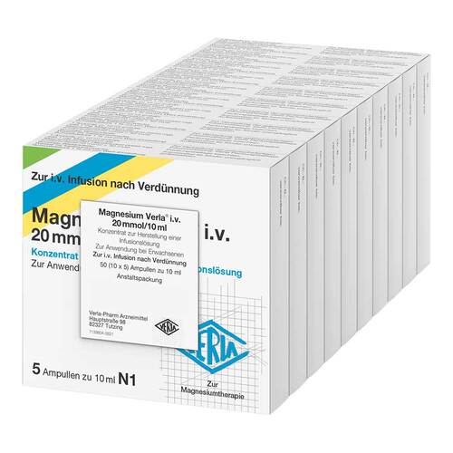Magnesium Verla i.v. 20 mmol / 10 ml K.z.H.einer Infusionslsg - 1