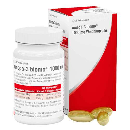 Omega-3 Biomo 1000 mg Weichkapseln - 1