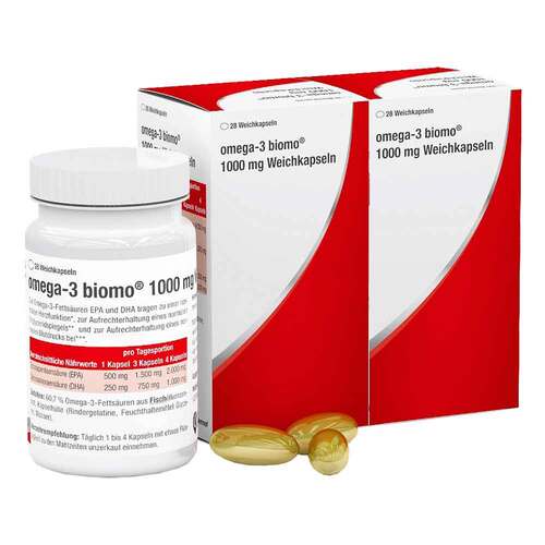 Omega-3 Biomo 1000 mg Weichkapseln - 1