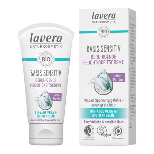 Lavera basis sensitiv beruhigende Feuchtigkeitscreme  - 1