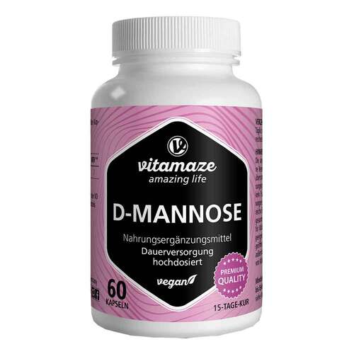 D-Mannose Hochdosiert vegan Kapseln - 1