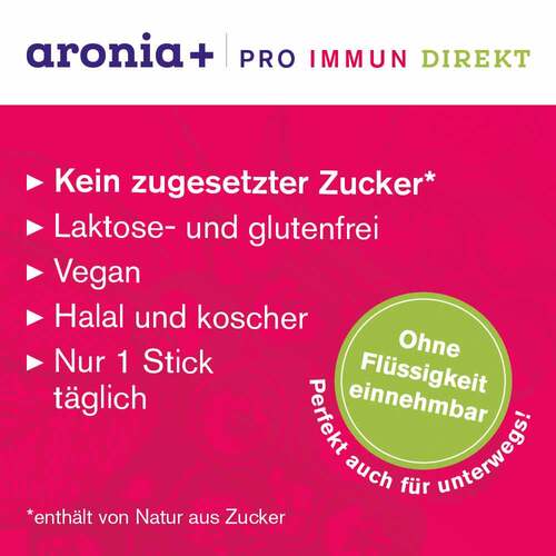 Aronia + Pro Immun direkt Granulat Sticks - 2