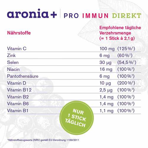 Aronia + Pro Immun direkt Granulat Sticks - 4
