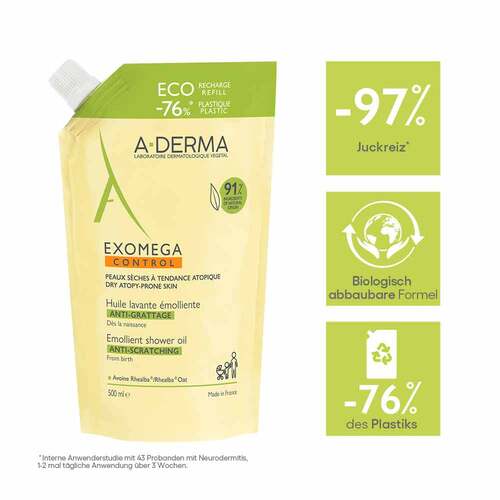 A-DERMA EXOMEGA CONTROL Dusch&ouml;l r&uuml;ckfettend refill - 2