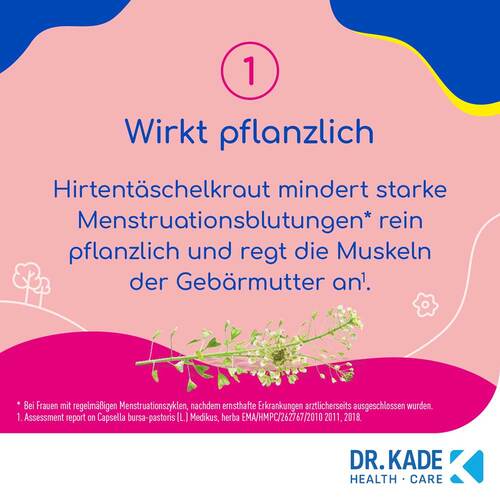 Kadezyklus bei starken Blutung.w.d.Menst 400mg Fta - 5