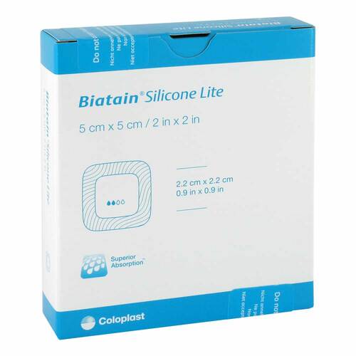 BIATAIN Silicone Lite Schaumverband 5x5 cm - 1