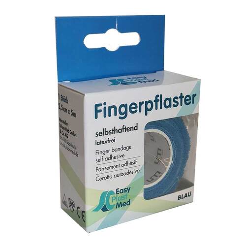 UM Easyplast Fingerpflaster selbsth.2,5cmx5m blau - 1