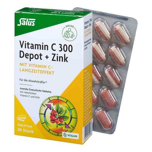 Vitamin C 300 Depot + Zink Tabletten Salus - 1