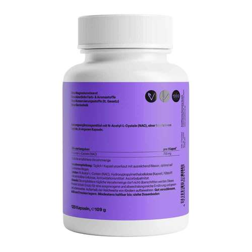 NAC 750 mg hochqualitatives N-Acetyl-L-Cystein Kps - 2