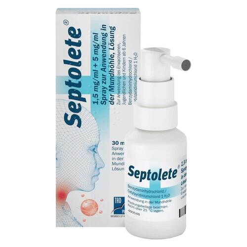 Septolete 1,5mg / ml +   5mg/ml Spr.z.Anw.i.d.Mundh&ouml;. - 1