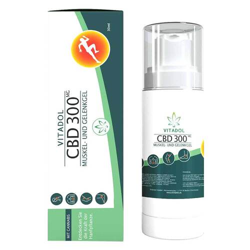 CBD 300 Vitadol Gelenk Muskel Gel Salbe Arnika - 1