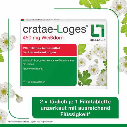 Cratae-Loges 450 mg Wei&szlig;dorn Filmtabletten - 6