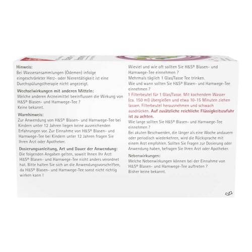 H&S Blasen- und Harnwege-Tee Filterbeutel - 2