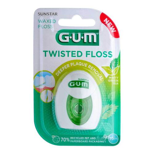 Gum Twisted Floss waxed Zahnseide 50 m - 1