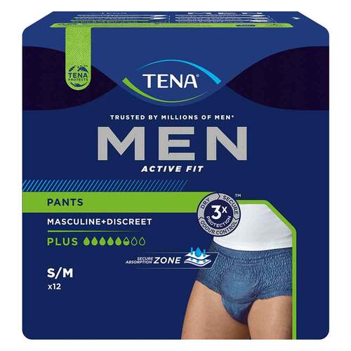Tena Men Act.Fit Inkontinenz Pants plus S / M blau - 1