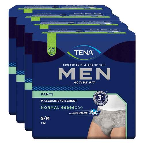 Tena Men Act.Fit Inkontinenz Pants norm.S / M grau - 1