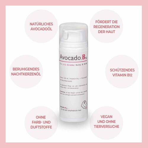 Avocado B12 Die rosa Baby &amp; Kind Creme - 3